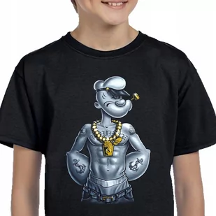 152 KOSZULKA POPEYE MARYNARZ GANGSTA 3247 CZARNA - Moda i Uroda OUTLET - miniaturka - grafika 1