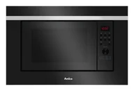 Kuchenki mikrofalowe - Amica AMGB20E2GB F-TYPE kuchenka mikrofalowa Wbudowany Mikrofalówka grill 20 l 700 W Czarny - miniaturka - grafika 1