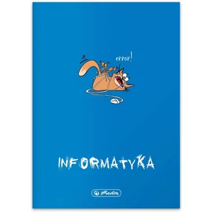 Zeszyt A5 60k kratka 70g. INFORMATYKA 9500097 HERLITZ - Zeszyty szkolne - miniaturka - grafika 1