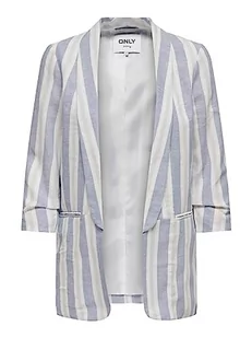 Bestseller A/S blezer damski, English Manor/Stripes:cloud Dancer & Gray Violet, 32 - Marynarki i żakiety damskie - miniaturka - grafika 1