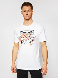 Koszulki męskie - Nike T-Shirt Sportswear DB6151 Biały Standard Fit - grafika 1
