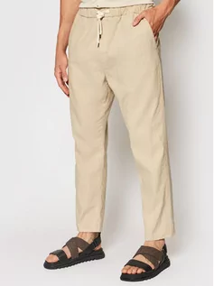 Spodnie damskie - Imperial Spodnie materiałowe PD2UBJWTD Beżowy Regular Fit - grafika 1