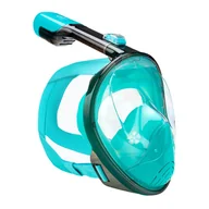 Maski do nurkowania - Maska pełnotwarzowa do snorkelingu AQUASTIC niebieska SMA-01SN L-XL - miniaturka - grafika 1