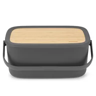 Chlebaki - Brabantia Chlebak Nic Bread Bin 128264 Szary Bezpłatny transport | Raty - miniaturka - grafika 1