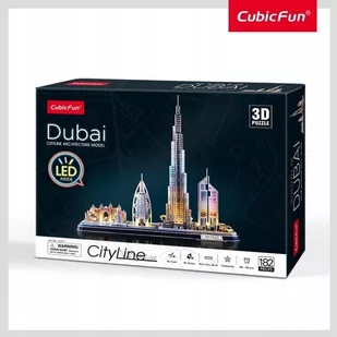 Dante Puzzle 3D City Line LED Dubai 20523 - Puzzle - miniaturka - grafika 2