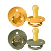Smoczki uspokajające - BIBS 2-PACK HONEY BEE & OLIVE S Smoczek Uspokajający kauczuk Hevea 63478-uniw - miniaturka - grafika 1