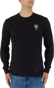 BLAUER Sweter męski bawełna czarny GR77359 - Rozmiar: XXL - Swetry męskie - miniaturka - grafika 1