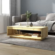 Ławy i stoliki kawowe - vidaXL Stolik kawowy 110x50x33,5 cm drewno jodłowe 809207 - miniaturka - grafika 1