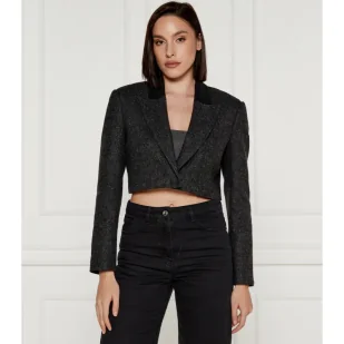Patrizia Pepe Żakiet Cropped Fit z dodatkiem wełny - Marynarki i żakiety damskie - miniaturka - grafika 1