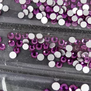 Zestaw Cyrkonie 1440 Szt Fuchsia 5 Rozmiarów - Ozdoby do paznokci - miniaturka - grafika 1