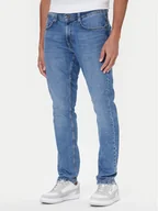 Spodnie męskie - Mustang Jeansy Oregon 1016799 Niebieski Slim Fit - miniaturka - grafika 1