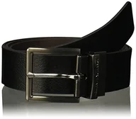 Paski - Armani Exchange Męski skórzany pasek, czarny (czarny/granatowy 43420), 40 (rozmiar: 36), Czarny - miniaturka - grafika 1