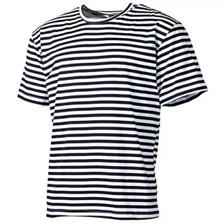 Koszulki męskie - MFH Koszulka męska, Biały/Niebieski, XL - grafika 1