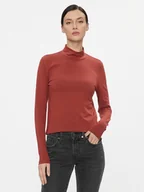 Bluzki damskie - ONLY Golf 15280335 Czerwony Regular Fit - miniaturka - grafika 1