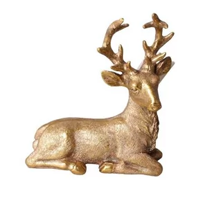 Lumarko Figura H18x15x7cm Złoty - Ozdoby bożonarodzeniowe - miniaturka - grafika 3