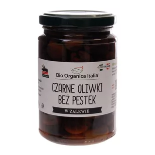 Biorganica OLIWKI CZARNE BEZ PESTEK W ZALEWIE BIO 280 g - NUOVA - Zdrowa żywność - miniaturka - grafika 1