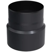 Kominki wentylacyjne - Redukcja stalowa fi 225/200 czarna rura spalinowa - miniaturka - grafika 1