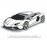 Pasmanteria - Haft krzyżykowy - Zestaw do haftu - Sportowy samochód I - miniaturka - grafika 1