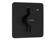 Baterie wannowe i prysznicowe - Hansgrohe DuoTurn Q - Bateria prysznicowa podtynkowa, czarny mat 75614670 - miniaturka - grafika 1