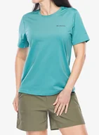 Koszulki i topy damskie - Koszulka damska Columbia Wild Springs S/S - teal - miniaturka - grafika 1
