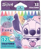 Szkolne artykuły papiernicze - Coolpack, Kredki świecowe Disney Fashion - Stitch pastel, 12 kol. 92054PTR - miniaturka - grafika 1