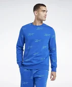 Bluzy damskie - Reebok Bluza Niebieska Z Długim Rękawem Bez Kaptura M 0A8B5_A* Tła - miniaturka - grafika 1