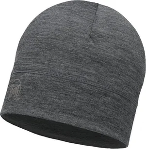Buff BUFF® Czapka Merino Lightweight Hat SOLID GREY - Czapki damskie - miniaturka - grafika 1
