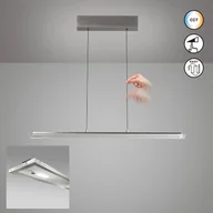 Lampy sufitowe - FISCHER & HONSEL Lampa wisząca Torvi, możliwość ściemniania, aluminiowy / szary / cynkowy, salon / jadalnia, metal, nowoczesny - miniaturka - grafika 1