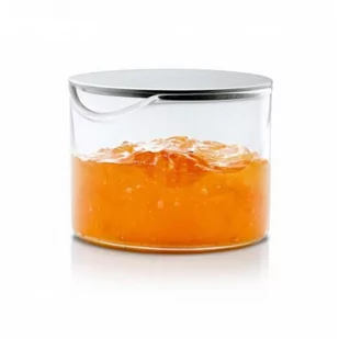Blomus Szklany pojemnik z pokrywą metalową Basic 63619 - Pojemniki kuchenne - miniaturka - grafika 1