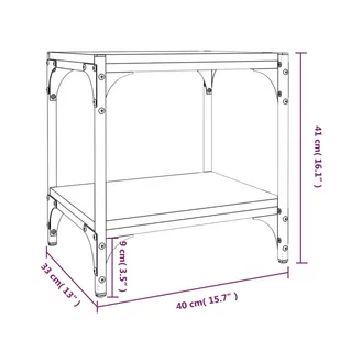 Lumarko Szafka pod telewizor, przydymiony dąb, 40x33x41 cm - Szafki RTV Lumarko Szafka pod telewizor, przydymiony dąb, 40x33x41 cm - Szafki RTV - miniaturka - grafika 10