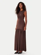 Sukienki - BARDOT Sukienka koktajlowa Annaise 60103DB Brązowy Regular Fit - miniaturka - grafika 1