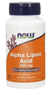 Now Foods Alpha Lipoic Acid 250mg - 60 kapsułek - Witaminy i minerały dla sportowców - miniaturka - grafika 4