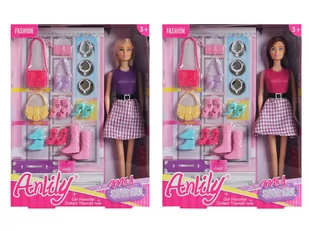 Icom Lalka Anlily z Modowymi Akcesoriami MIX 2 Wzory 30 cm 7132060 - Lalki dla dziewczynek - miniaturka - grafika 1