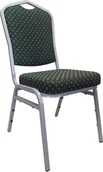 Fotele i krzesła biurowe - Krzesło Vega bankietowe konferencyjne stelaż szary Sparta Zieleń - miniaturka - grafika 1
