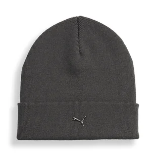 Czapka zimowa PUMA METAL PUMA CAT HIGH CROWN BEANIE 02640403 – Szary - Czapki damskie - miniaturka - grafika 1