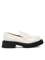 Półbuty damskie - Badura Loafersy WFA2588-1Z Biały - miniaturka - grafika 1