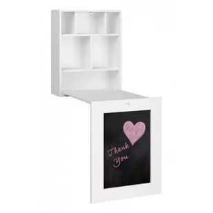 Białe rozkładane biurko z tablicą - Olsen - Biurka - miniaturka - grafika 1