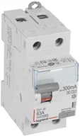 Bezpieczniki elektryczne - Legrand WYŁĄCZNIK RÓŻNICOWOPRĄDOWY P 302 2P 63A 300MA TYP A-S SERII DX3, 411584 - miniaturka - grafika 1