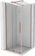 Kabiny prysznicowe - Mexen Velar kabina prysznicowa rozsuwana 120x120 cm, transparent, miedź szczotkowana - 871-120-120-01-65 - miniaturka - grafika 1