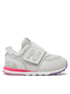 New Balance Sneakersy NW574KII Szary - Buty dla dziewczynek - miniaturka - grafika 1