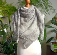 Apaszki i szaliki damskie - Delikatna Chusta Bandama z Cekinami - miniaturka - grafika 1