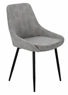 Krzesła - Tapicerowane szare krzesło sztruksowe D1-N61 - miniaturka - grafika 1