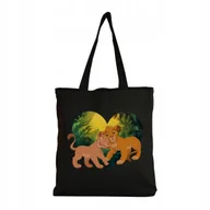 Torby i wózki na zakupy - TOREBKA TORBA EKO NA RAMIE SHOPPER Simba król lew - miniaturka - grafika 1