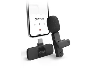 Mikrofon bezprzewodowy SBS z odbiornikiem USB-C klipsem - Pozostałe akcesoria do telefonów - miniaturka - grafika 1