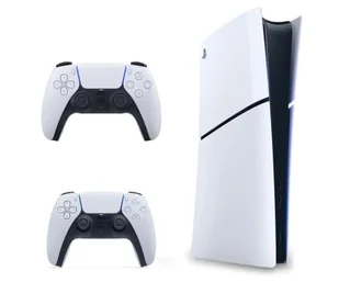 Sony PlayStation 5 Slim Digital Fortnite + pad White - Konsole Playstation - miniaturka - grafika 1