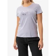 Koszulki sportowe damskie - Koszulka z nadrukiem damska Vaude Cyclist T-Shirt V - miniaturka - grafika 1