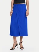 Spódnice - Desigual Spódnica plisowana Xining 24WWFW25 Niebieski Regular Fit - miniaturka - grafika 1