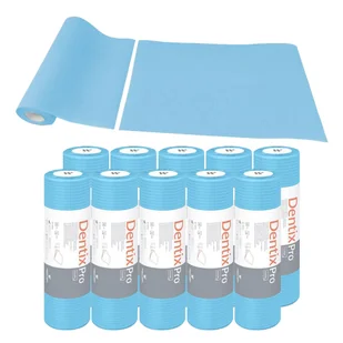 Serweta dentystyczna na rolce 33cm x 48cm niebieska podfoliowana 54g DentixPro 400szt - Sprzęt i akcesoria stomatologiczne - miniaturka - grafika 1