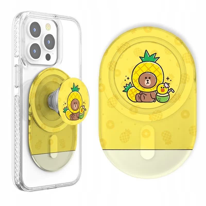 UCHWYT MAGSAFE PINEAPLE BROWN FRIENDS Do Telefonu Na Etui Wzory