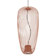 Lampy sufitowe - Druciana lampa wisząca nad stół PUMPKIN 11496 pomarańczowy - miniaturka - grafika 1